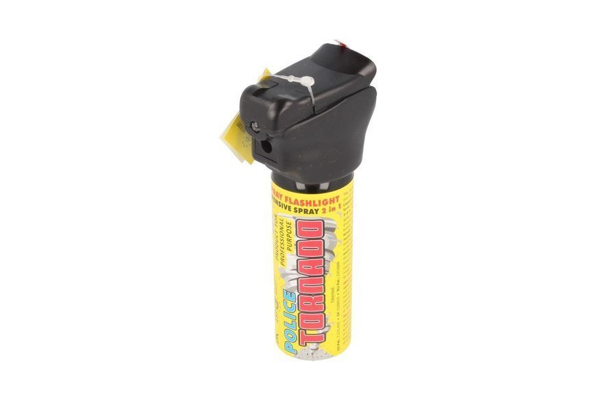 Газовый баллончик ESP Police Tornado с LED-фонариком 63 мл (SFL-01-63, струя) SFL-01-63 фото